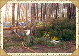 Лагерь ССВ после урагана