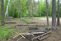 Строительство площадки для дрессировки собак, Балатовский парк