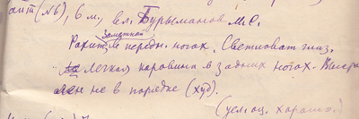 Описание собаки, 1945 год